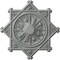 Ekena Millwork Antilles Ceiling Medallion (Fits Canopies up to 6"), 38 1/4"OD x 1 1/2"P, Primed White CM38AN - alternate 1